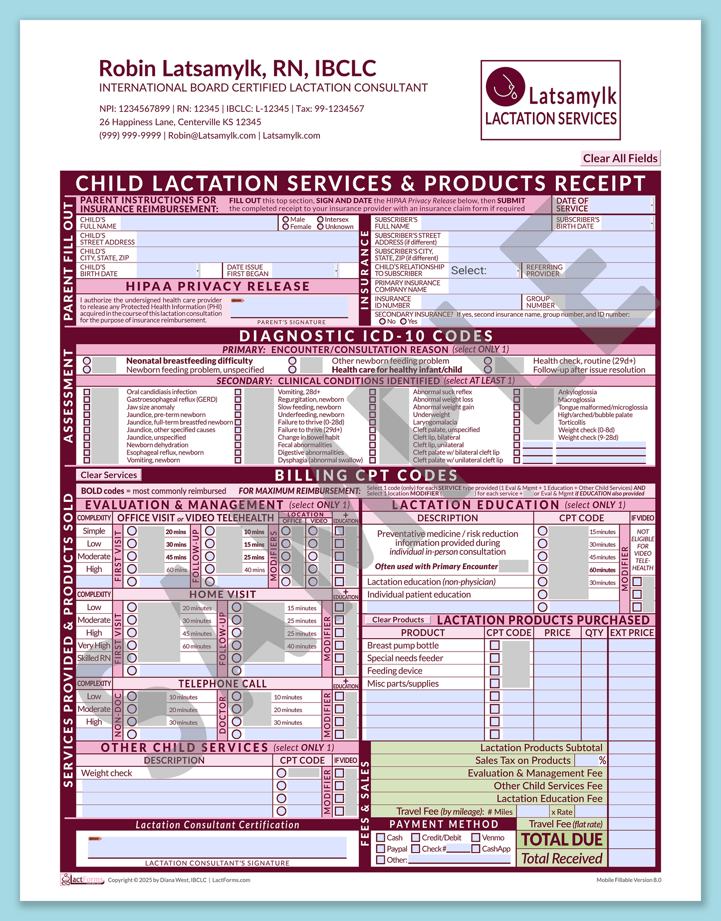 Child Superbill—MobileFillable, HeaderLogo after editing, Pink, V8.0