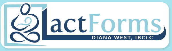 LactForms logo on website header