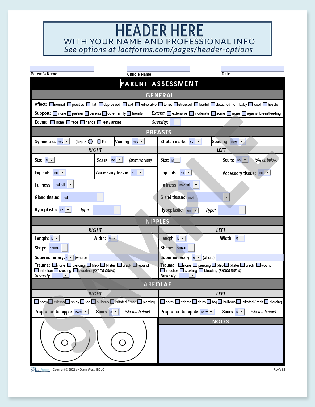 Parent Assessment Form