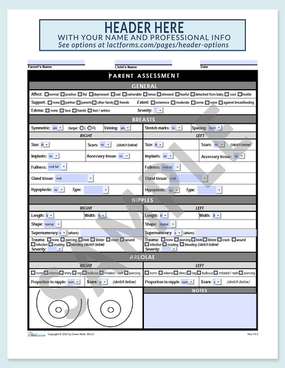 Parent Assessment Form