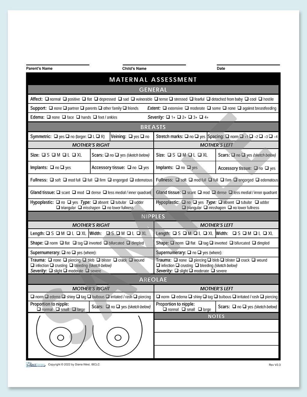 Parent Assessment Form