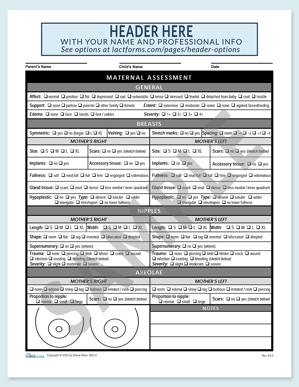 Parent Assessment Form