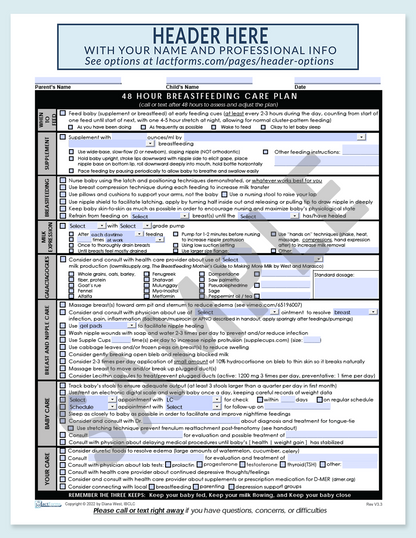 Care Plan Form