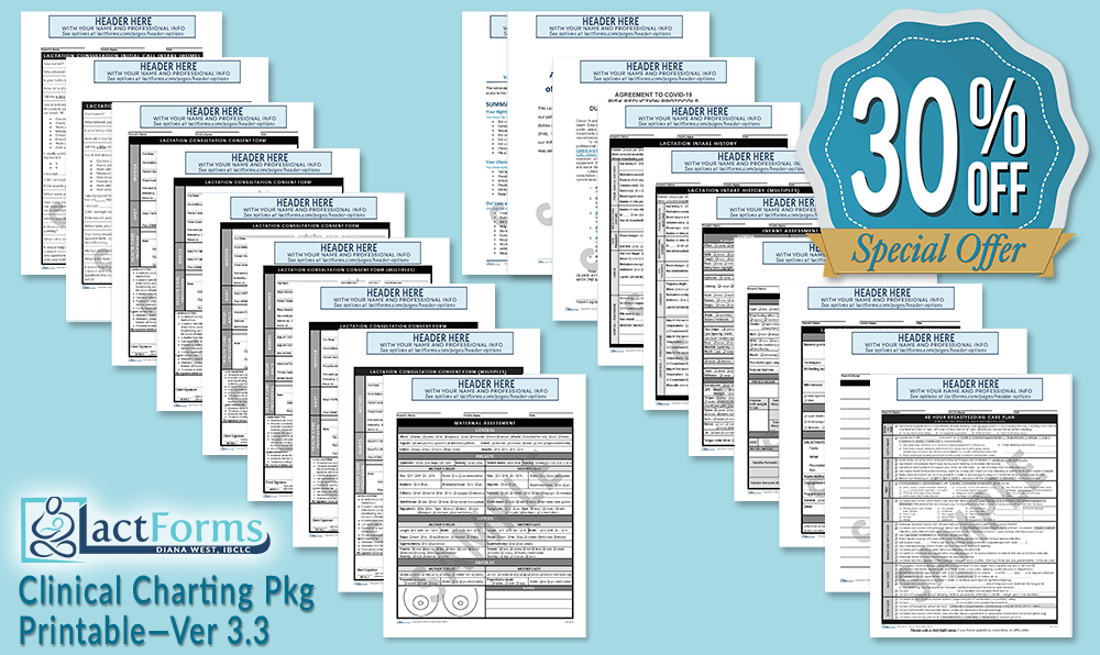 LactForms printable Clinical Charting package