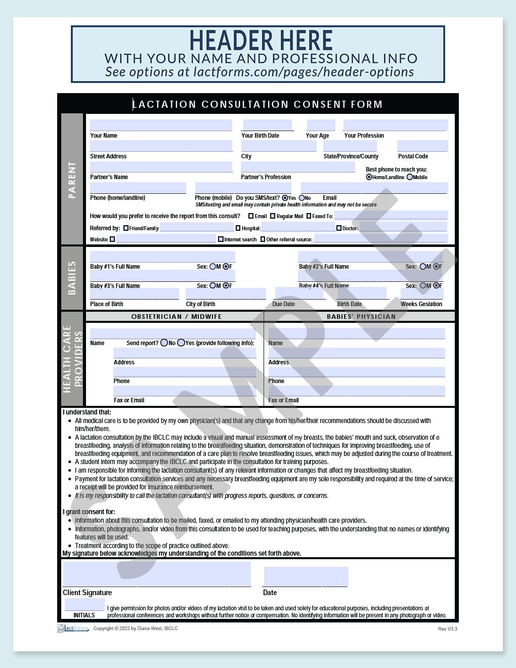 Consent Forms