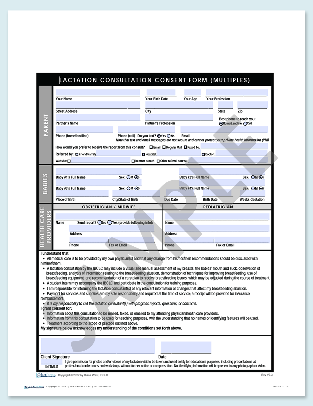 Consent Forms