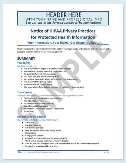 HIPAA Forms