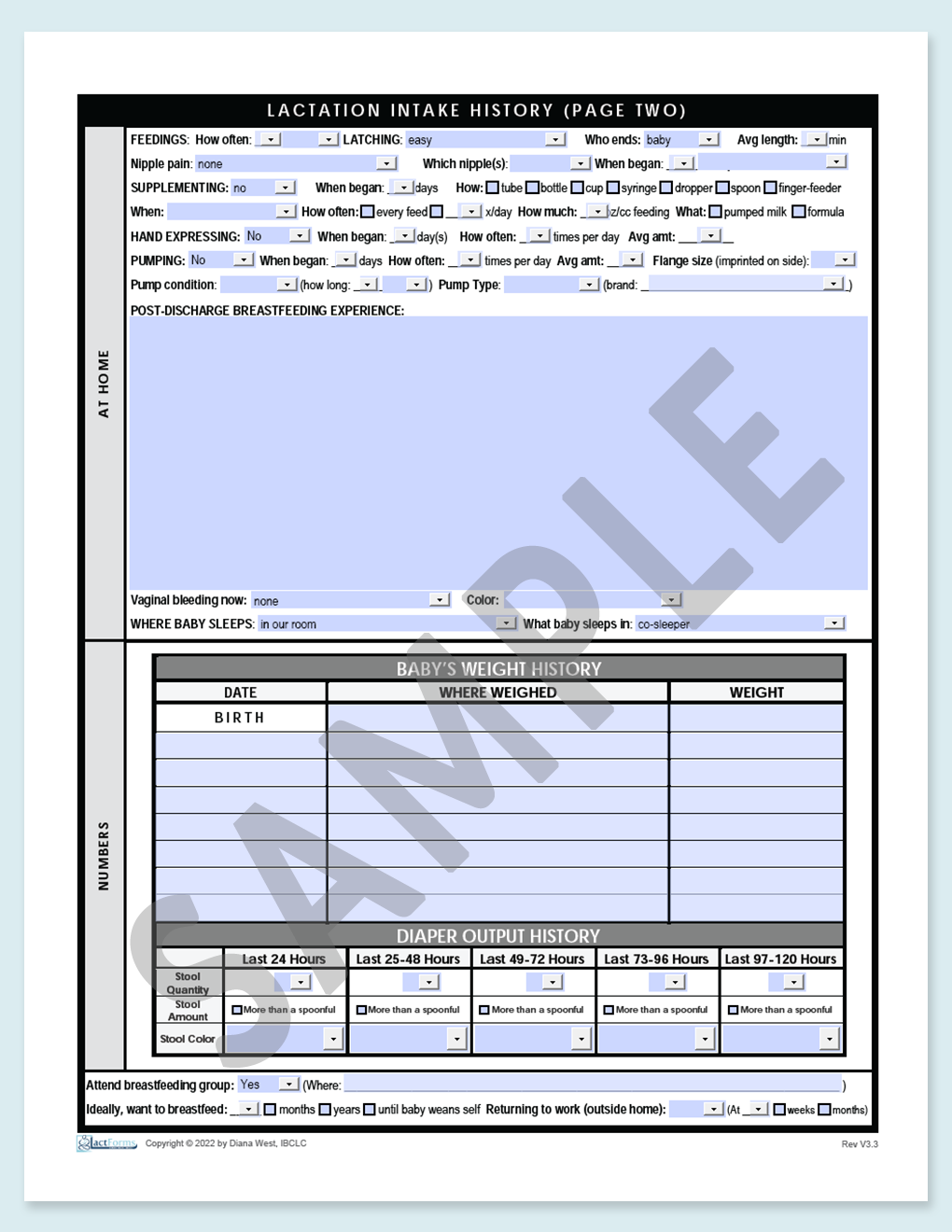 History Forms