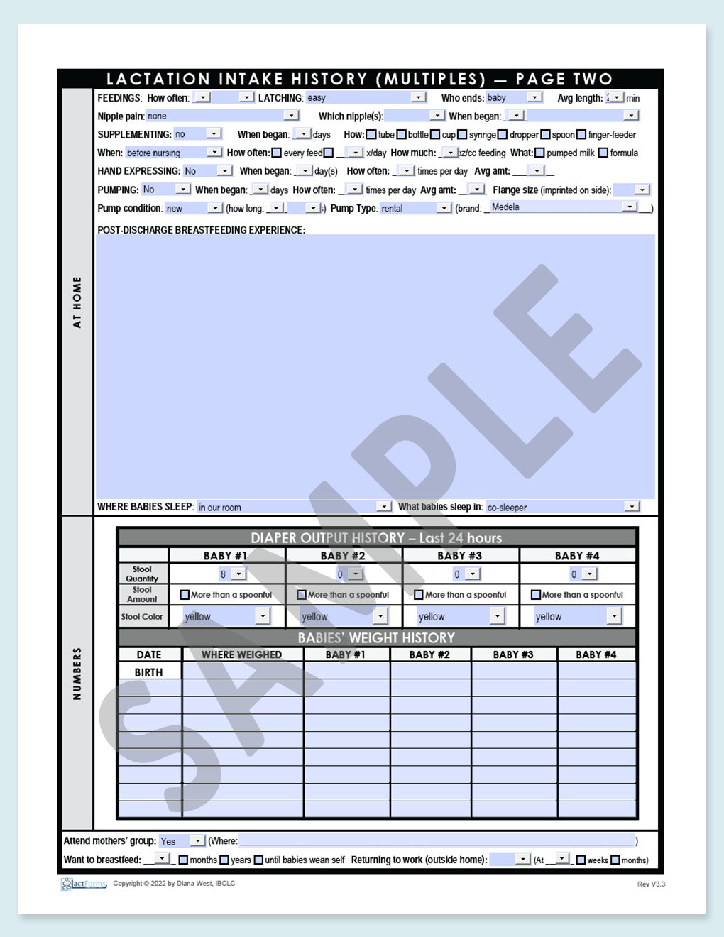 History Forms