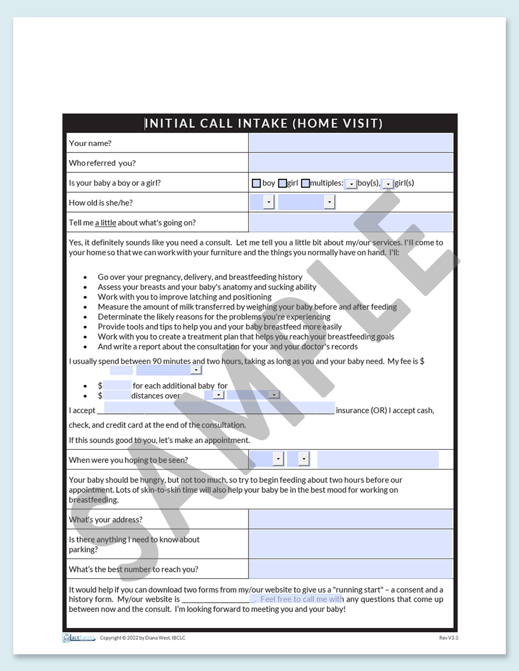 Intake Forms