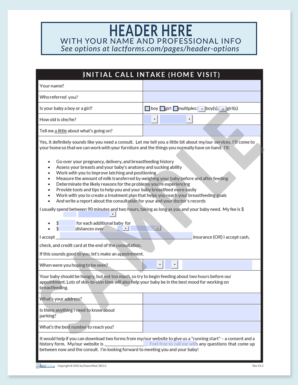 Intake Forms