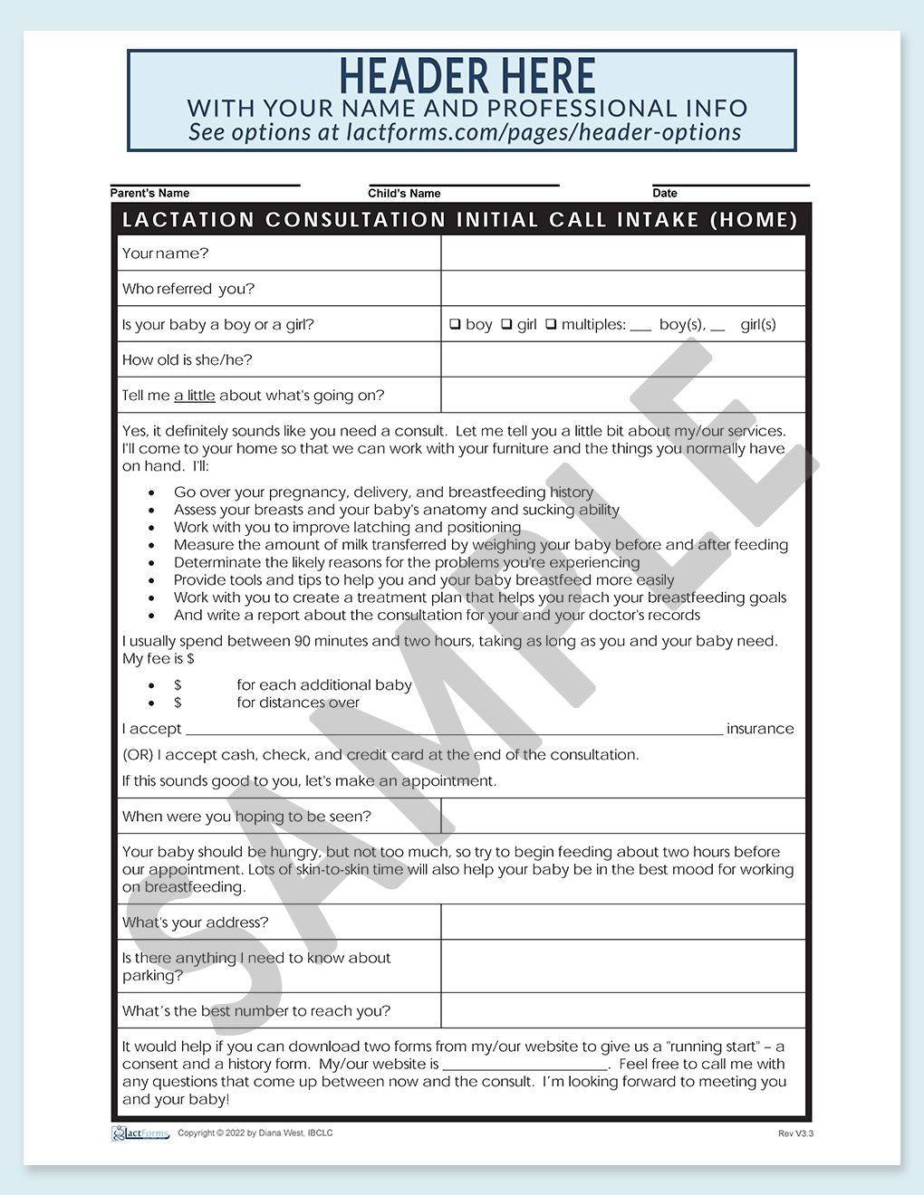 Intake Forms