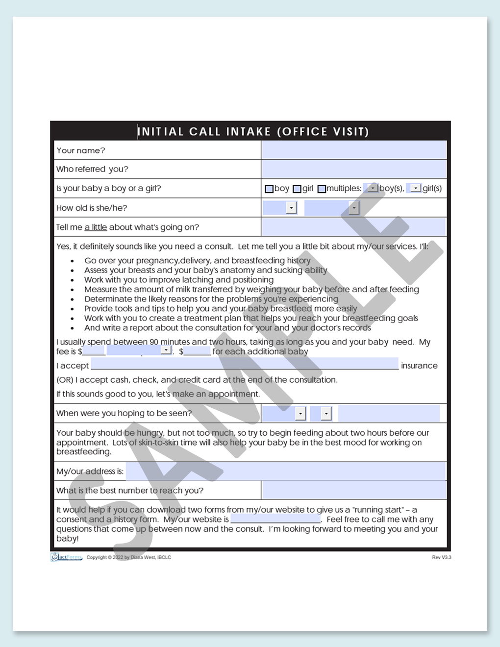 Intake Forms