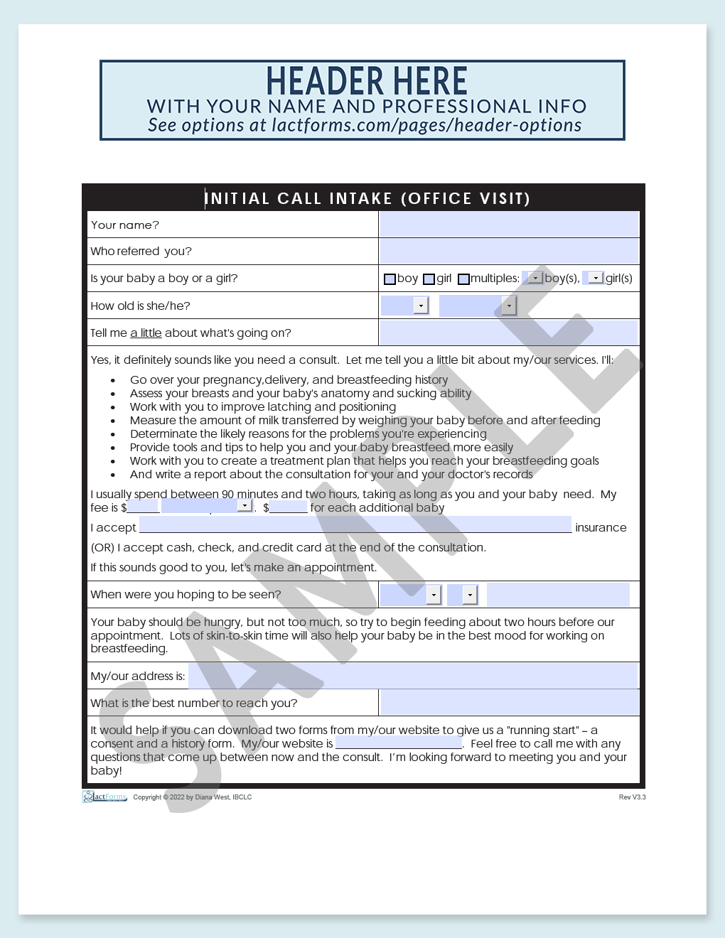 Intake Forms