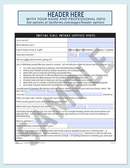 Intake Forms