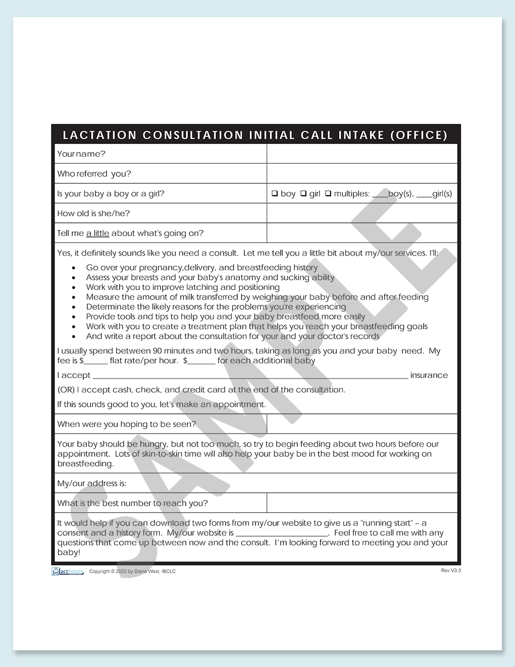 Intake Forms