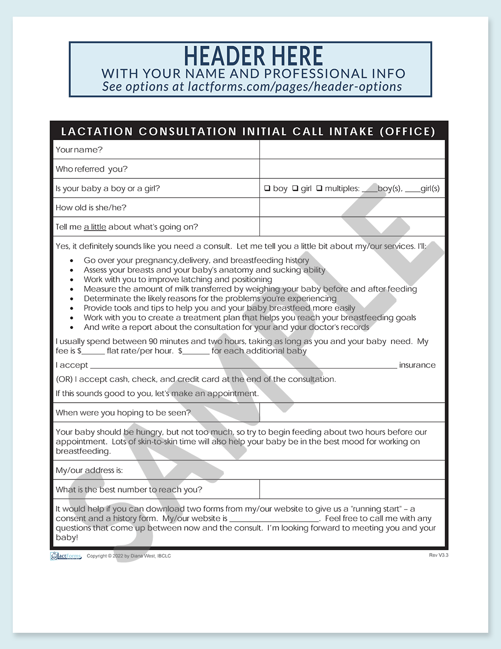 Intake Forms