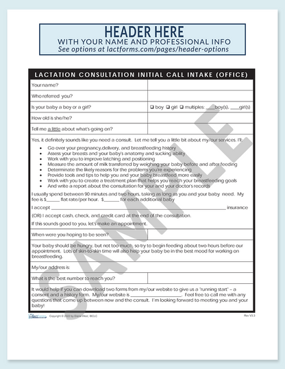 Intake Forms