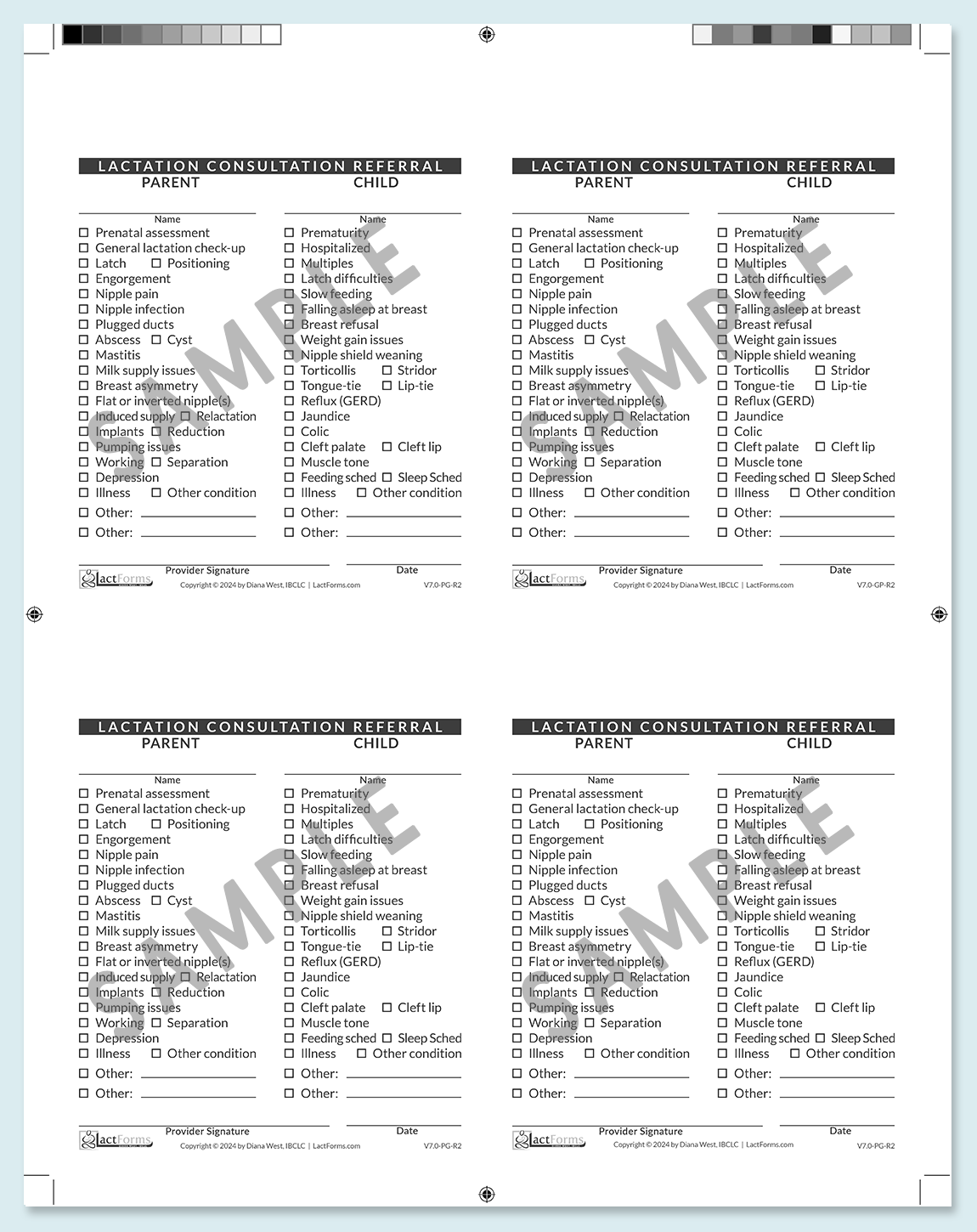 Formulaire de script de référence 