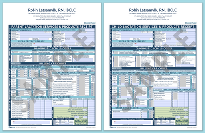 LactForms Superbills Package V8.0 MobileFillable HeaderCenter Blue-Redacted sample-After editing header