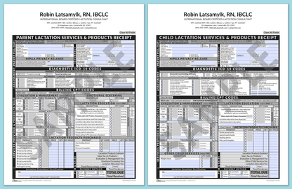 LactForms Superbills Package V8.0 MobileFillable HeaderCenter Grey-Redacted sample-After editing header