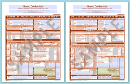 LactForms Superbills Package V8.0 MobileFillable HeaderCenter Orange-Redacted sample-Before editing header