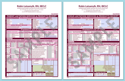 LactForms Superbills Package V8.0 MobileFillable HeaderCenter Pink-Redacted sample-After editing header