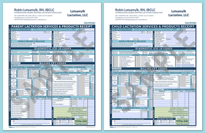 LactForms Superbills Package V8.0 MobileFillable HeaderCompany Blue-Redacted sample-After editing header