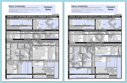 LactForms Superbills Package V8.0 MobileFillable HeaderCenter Grey-Redacted sample-Before editing header