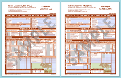 LactForms Superbills Package V8.0 MobileFillable HeaderCompany Orange-Redacted sample-After editing header