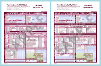 LactForms Superbills Package V8.0 MobileFillable HeaderCompany Pink-Redacted sample-After editing header