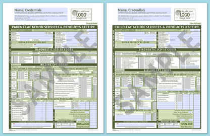 LactForms Superbills Package V8.0 MobileFillable HeaderLogo Green-Redacted sample-Before editing header
