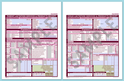 LactForms Superbills Package V8.0 MobileFillable HeaderNone Pink-Redacted sample