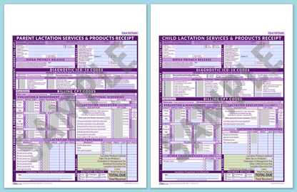 LactForms Superbills Package V8.0 MobileFillable HeaderNone Purple-Redacted sample