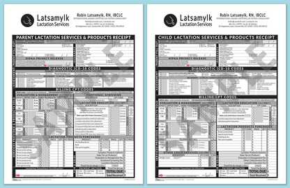 LactForms Superbills Package V8.0 OfficePrintable HeaderBox Grey-Redacted sample-After editing header