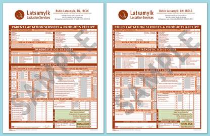 LactForms Superbills Package V8.0 OfficePrintable HeaderBox Orange-Redacted sample-After editing header