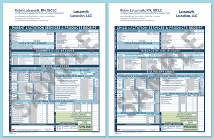 LactForms Superbills Package V8.0 OfficePrintable HeaderCompany Blue-Redacted sample-After editing header