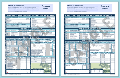 LactForms Superbills Package V8.0 OfficePrintable HeaderCompany Blue-Redacted sample-Before editing header