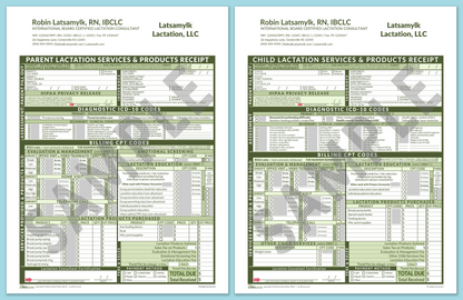 LactForms Superbills Package V8.0 OfficePrintable HeaderCompany Green-Redacted sample-After editing header