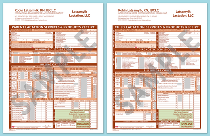 LactForms Superbills Package V8.0 OfficePrintable HeaderCompany Orange-Redacted sample-After editing header