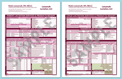 LactForms Superbills Package V8.0 OfficePrintable HeaderCompany Pink-Redacted sample-After editing header