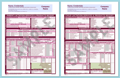 LactForms Superbills Package V8.0 OfficePrintable HeaderCompany Pink-Redacted sample-Before editing header