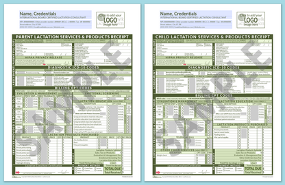 LactForms Superbills Package V8.0 OfficePrintable HeaderLogo Green-Redacted sample-Before editing header