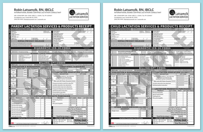 LactForms Superbills Package V8.0 OfficePrintable HeaderLogo Grey-Redacted sample-After editing header