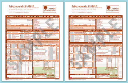 LactForms Superbills Package V8.0 OfficePrintable HeaderLogo Orange-Redacted sample-After editing header