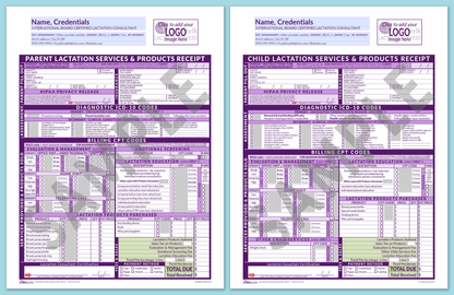 LactForms Superbills Package V8.0 OfficePrintable HeaderLogo Purple-Redacted sample-Before editing header
