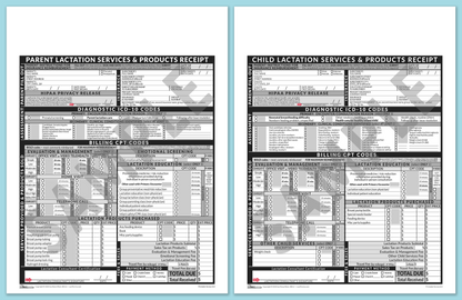 LactForms Superbills Package V8.0 OfficePrintable HeaderNone Grey-Redacted sample