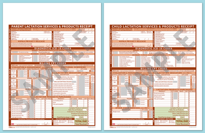 LactForms Superbills Package V8.0 OfficePrintable HeaderNone Orange-Redacted sample