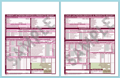 LactForms Superbills Package V8.0 OfficePrintable HeaderNone Pink-Redacted sample