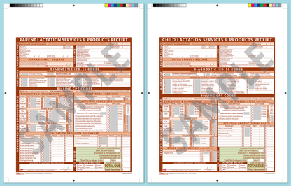 LactForms Superbills Package V8.0 ProPrintable HeaderNone Orange-Redacted sample